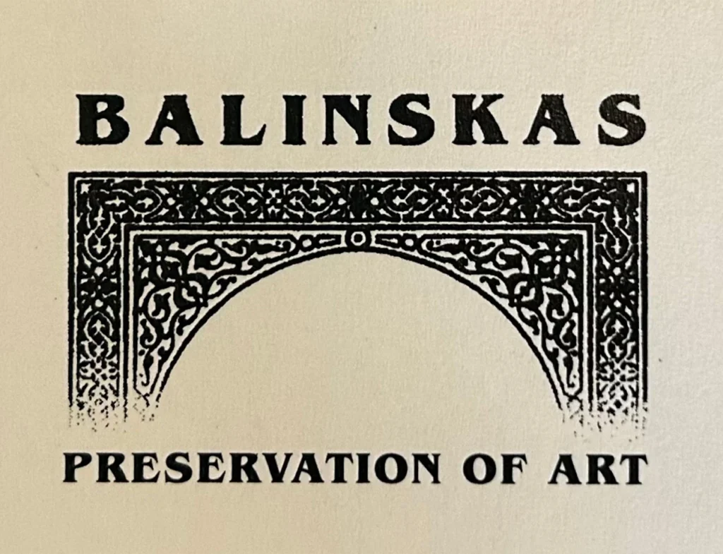 Balinskas Preservation of Art