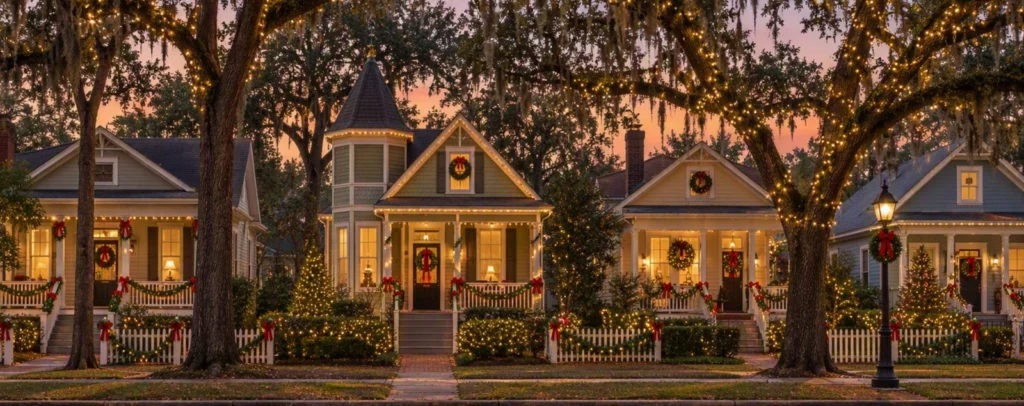 Heights homes in holiday lights
